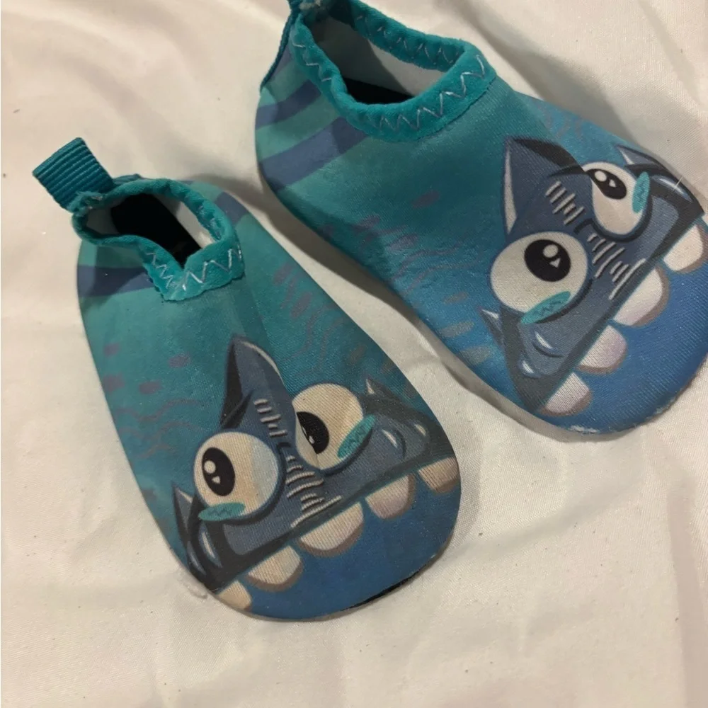 Infant baby Blue Monster shark water Shoes- see measurements for sizing